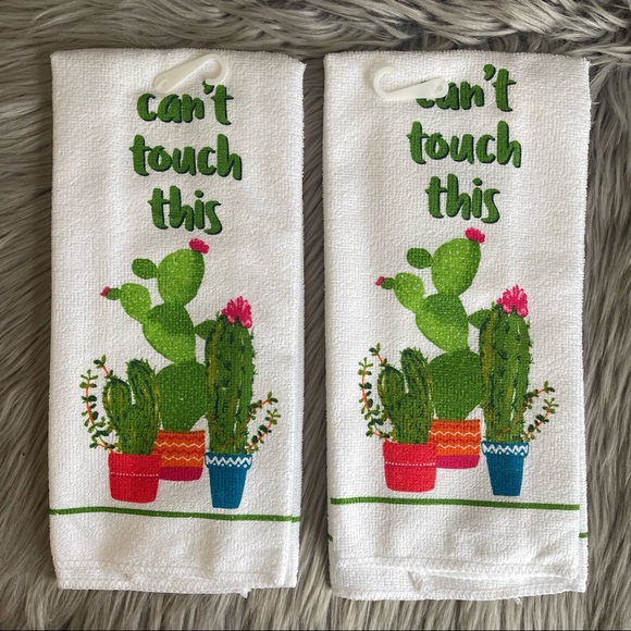 None Other - New Kitchen  can’t touch this cactus plant dish towels set of 2